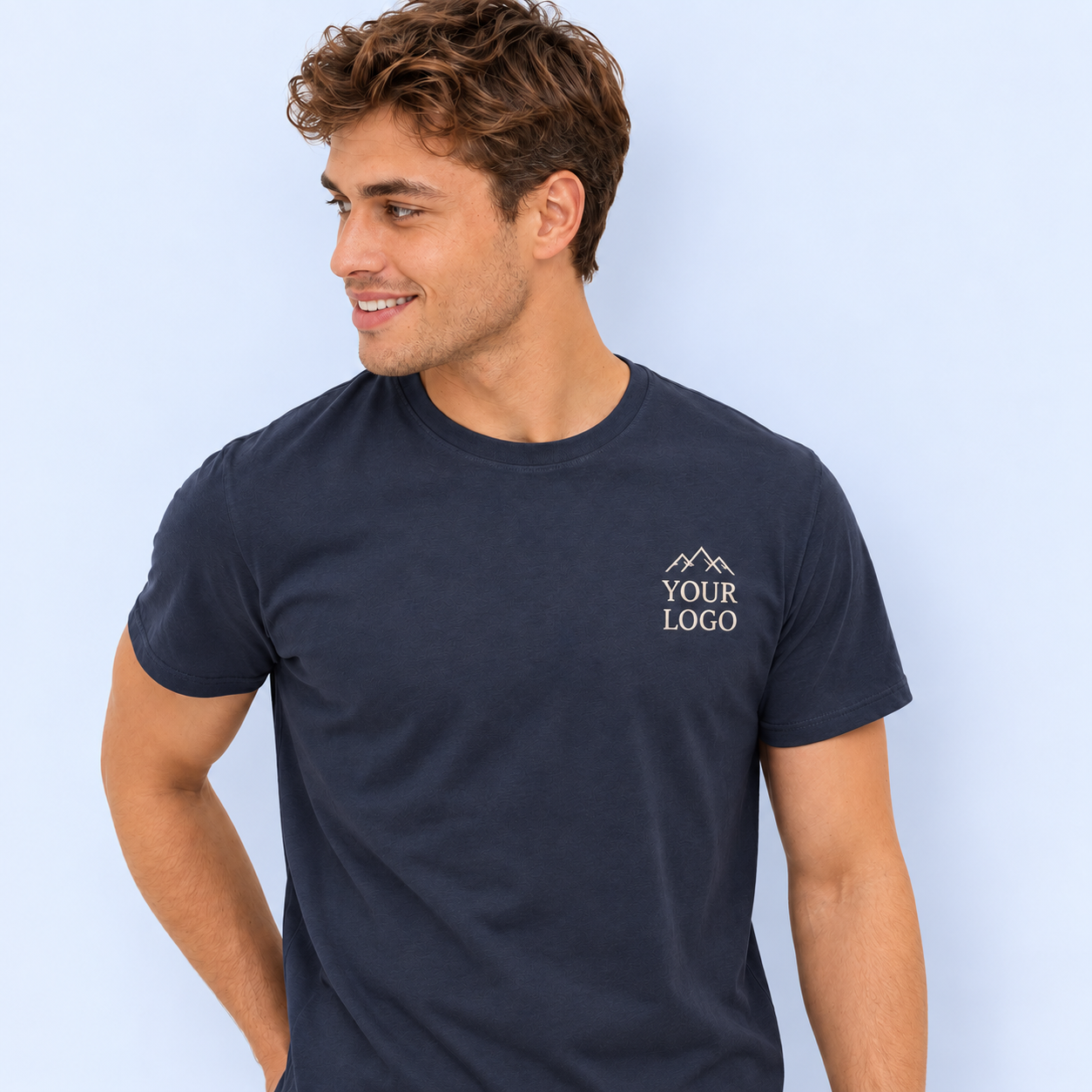 Personalised Organic Cotton T-Shirt – Embroidered Logo or Text