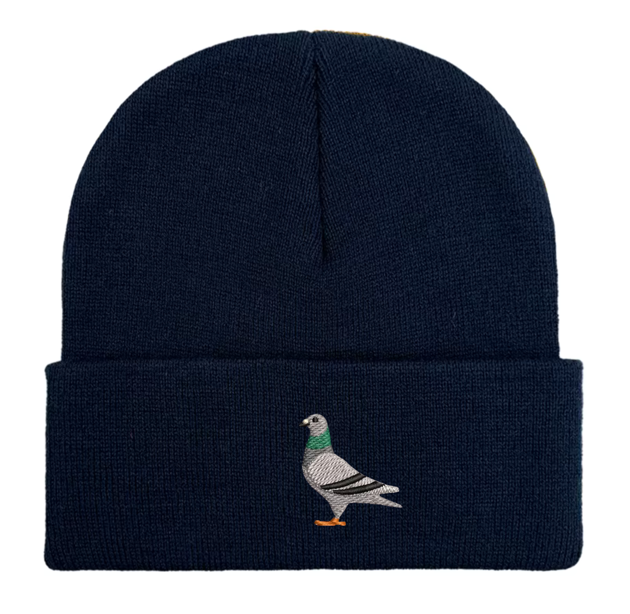 Embroidered Pigeon Beanie Hat