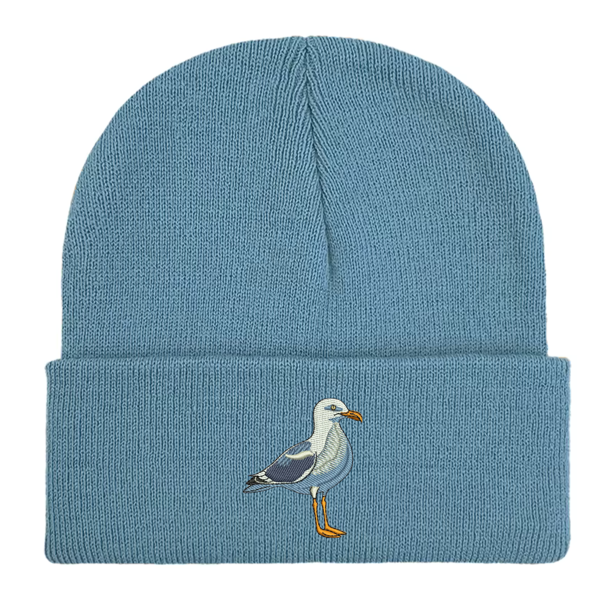 Seagull Embroidered Beanie Hat