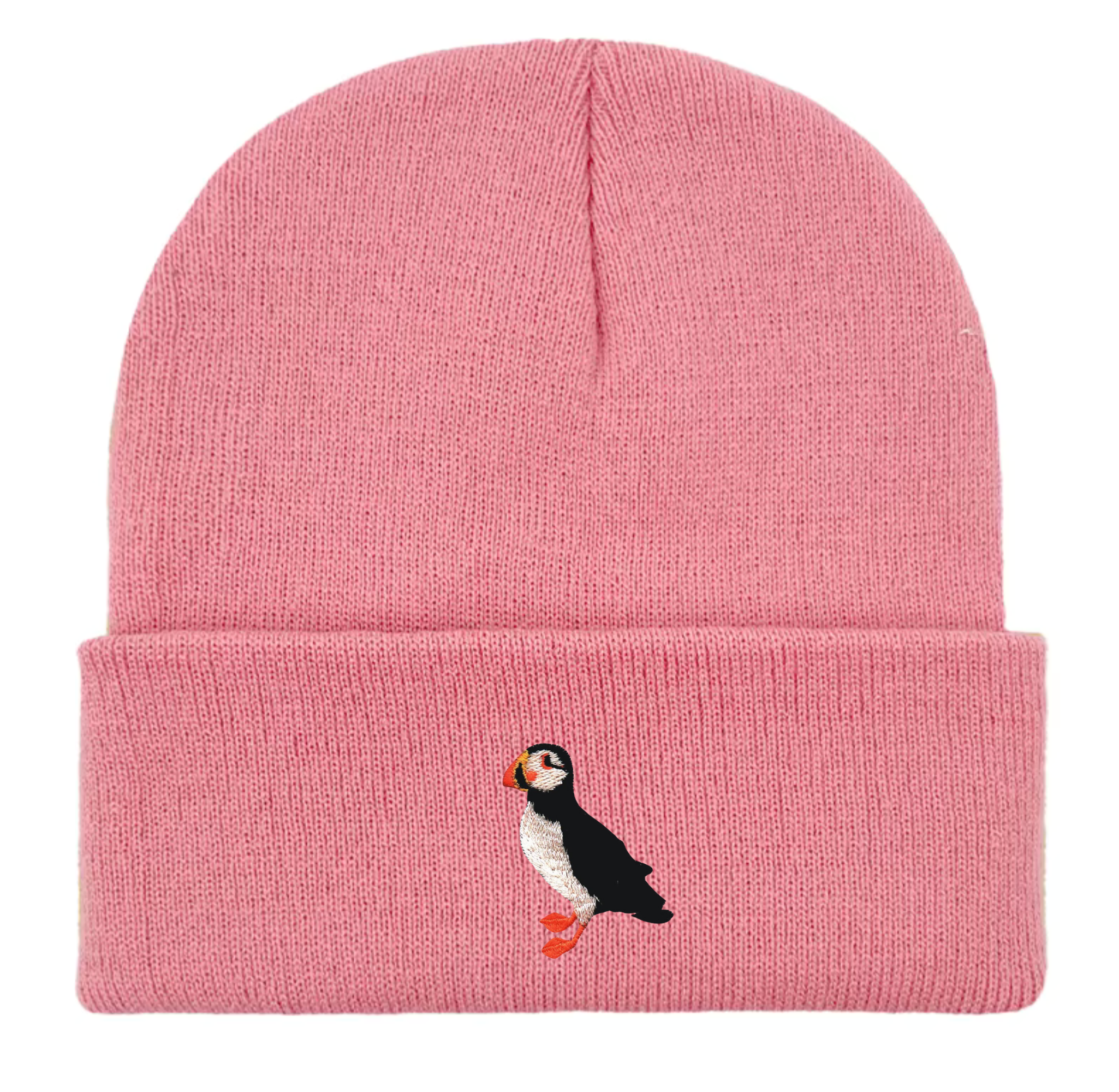 Puffin embroidered benaie hat
