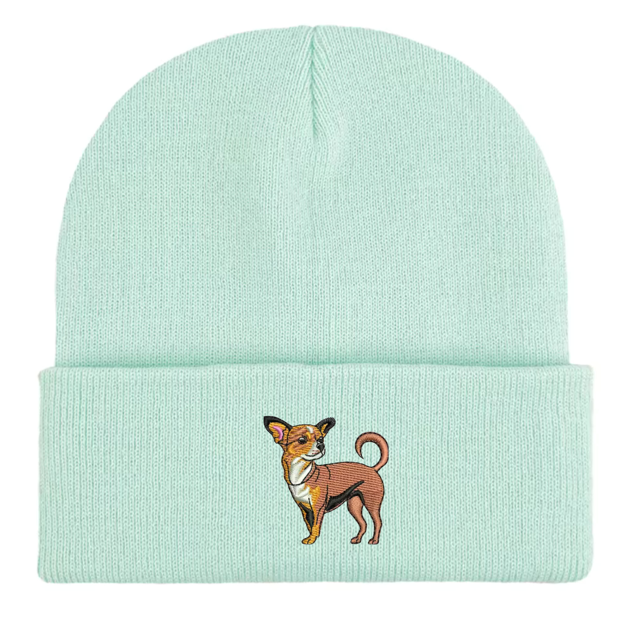 Chihuahua Embroidered Beanie: