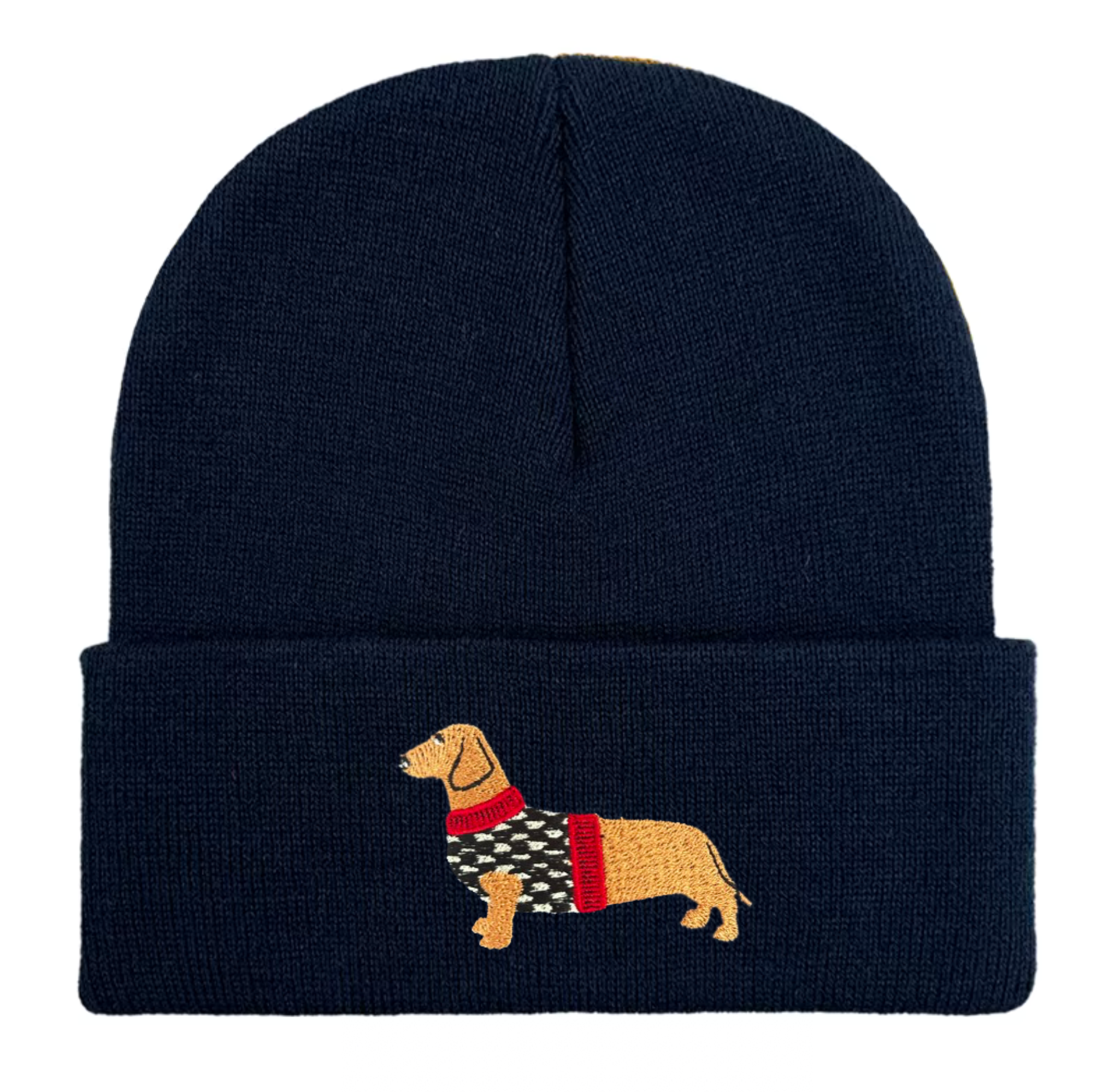 Dachshund Embroidered Beanie Hat