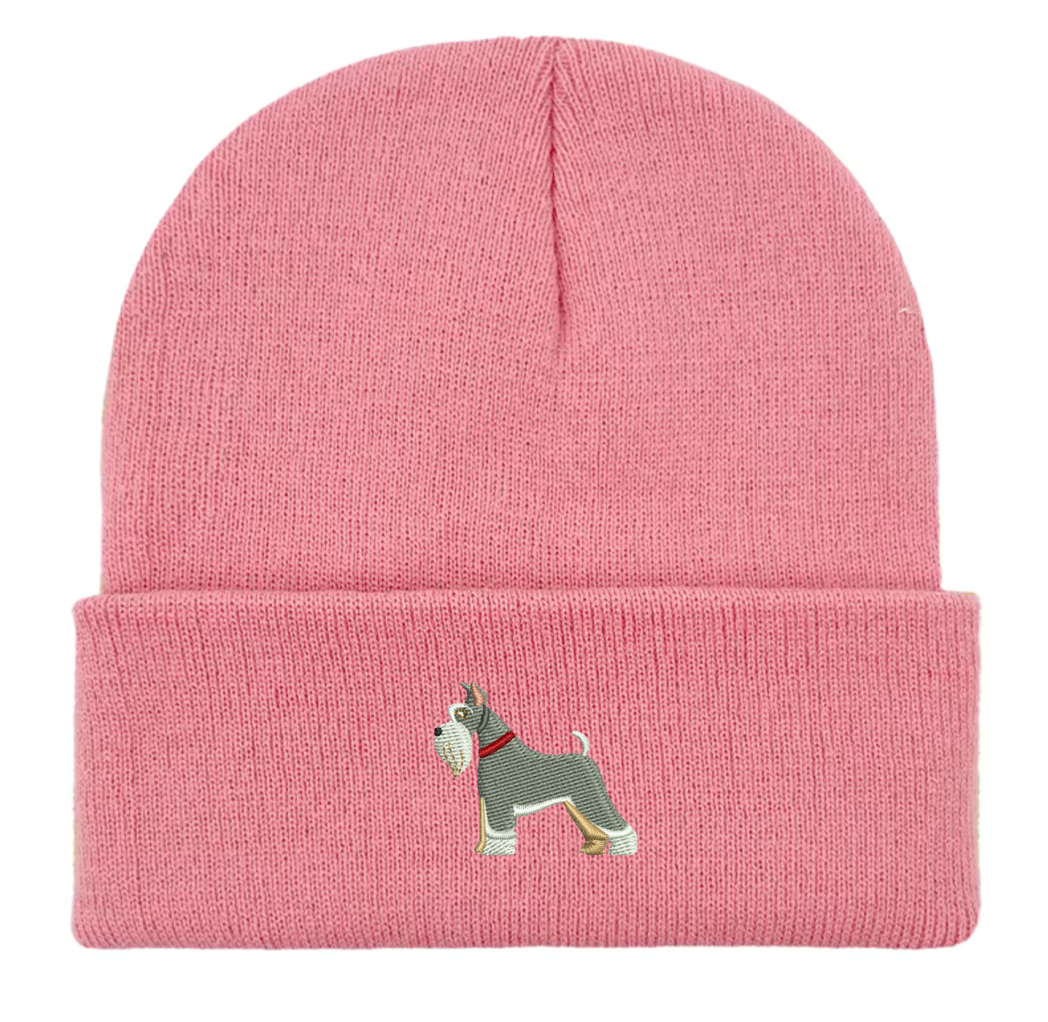 Miniature Schnauzer Embroidered Beanie Hat