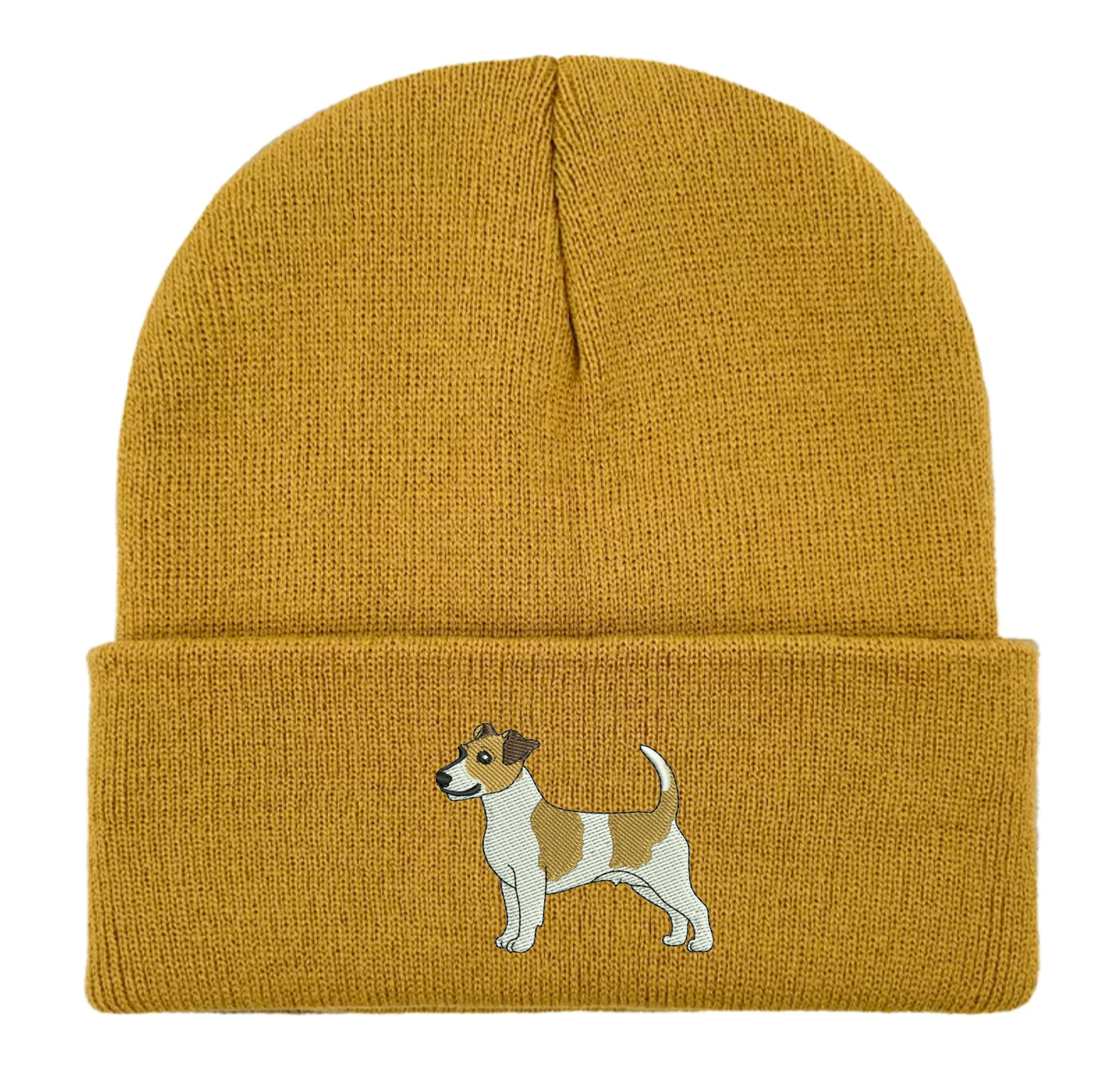 Jack Russell embroidered beanie hat