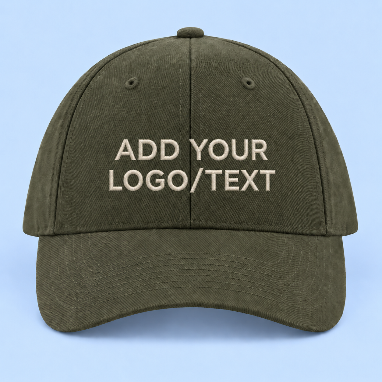 Pro-Style Heavy Brushed Cotton Cap Custom Embroidered Cap – Add Your Logo or Personalised Text