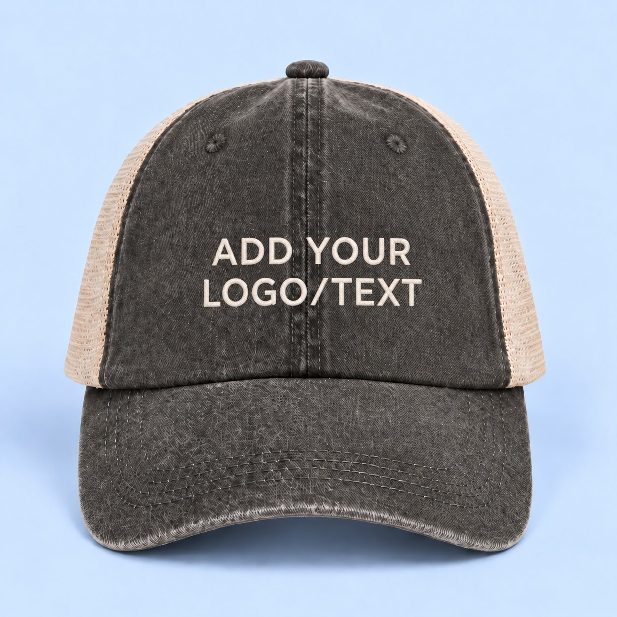 Custom Embroidered Vintage Trucker Cap – Add Your Logo or Text