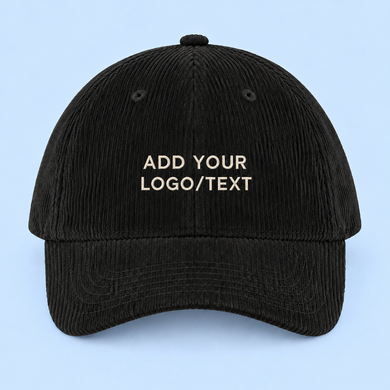 Custom Embroidered Corduroy Cap – Add Your Logo or Text