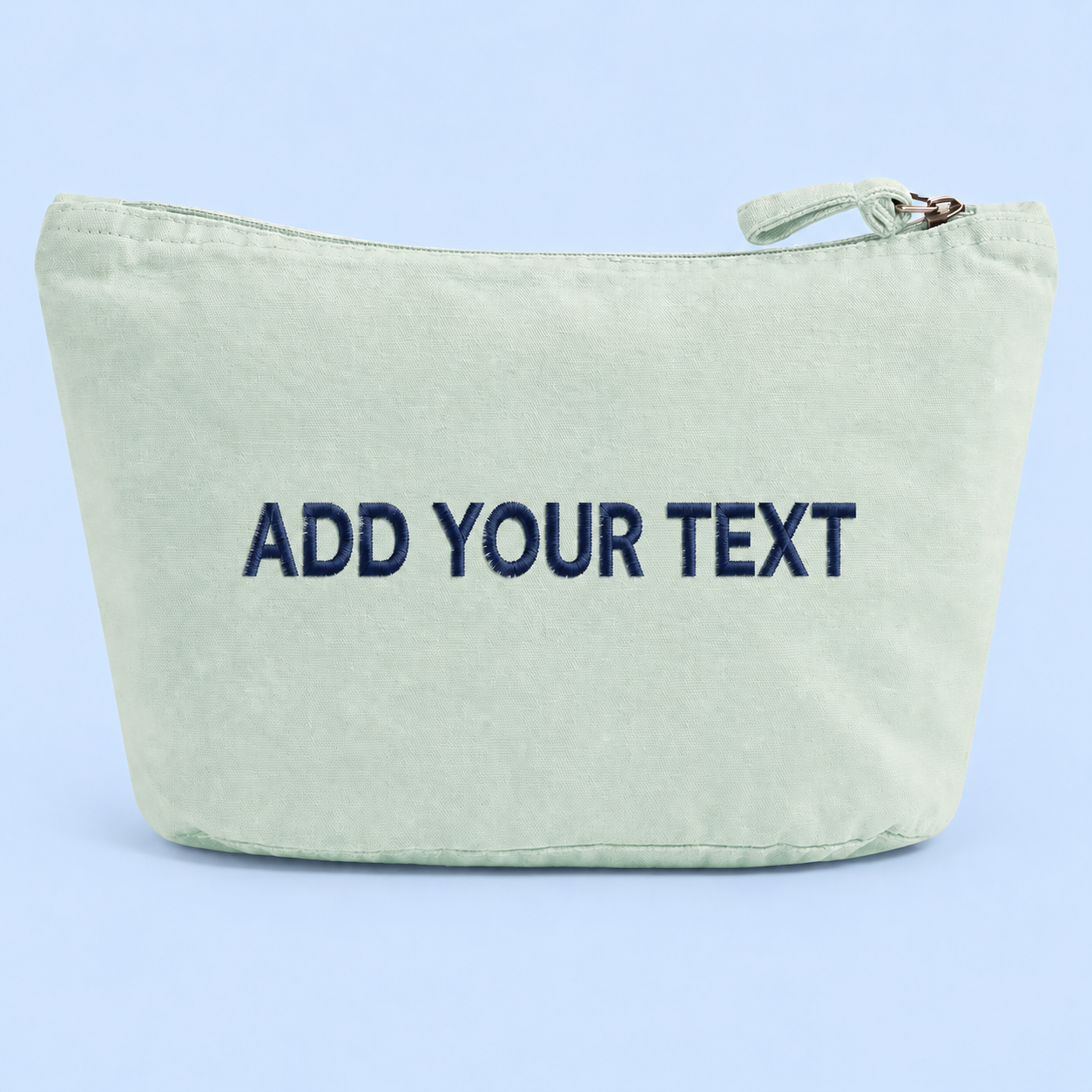 Personalised Embroidered Accessory Pouch – Add Your Text