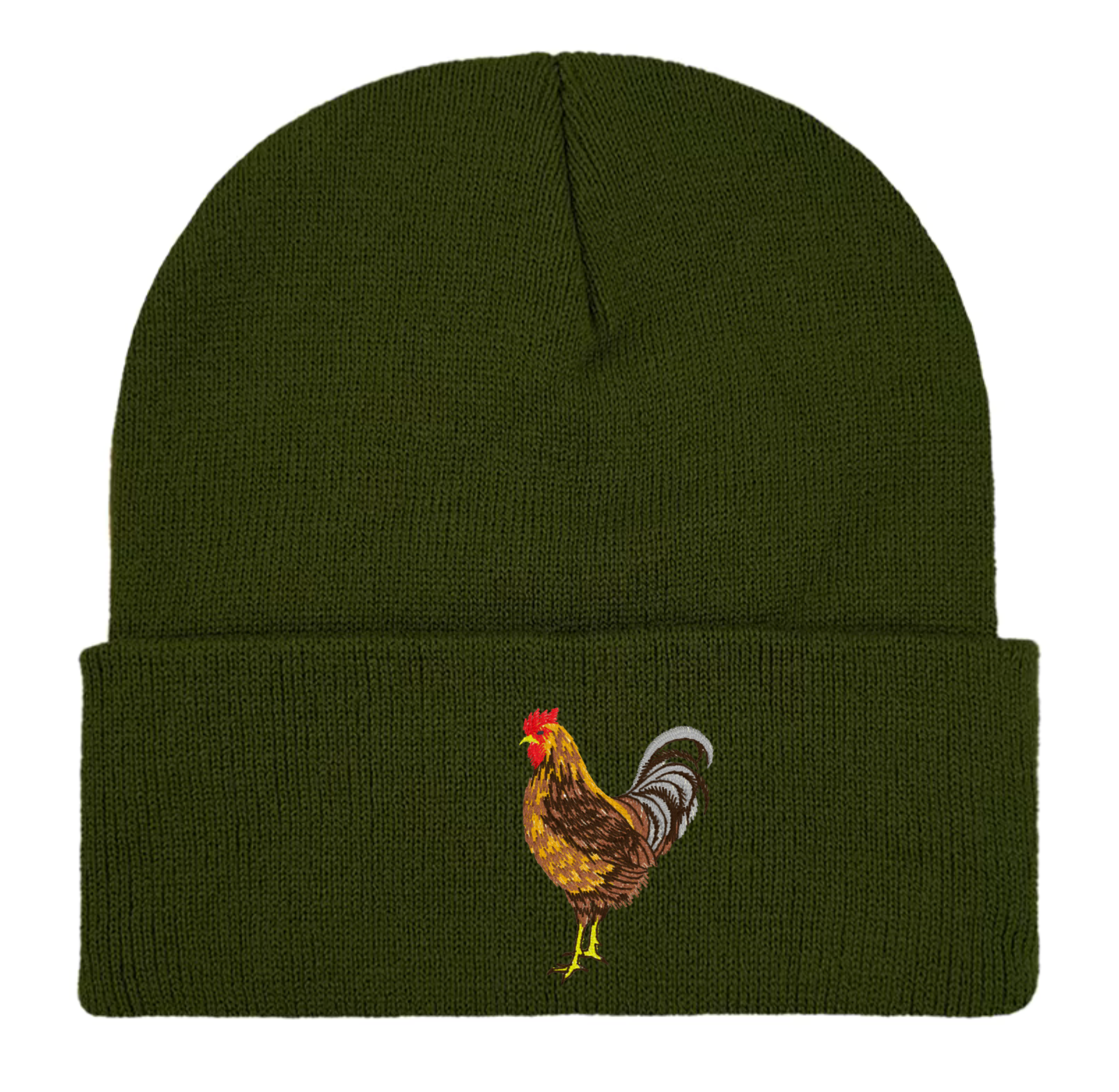 Chicken Embroidered beanie hat