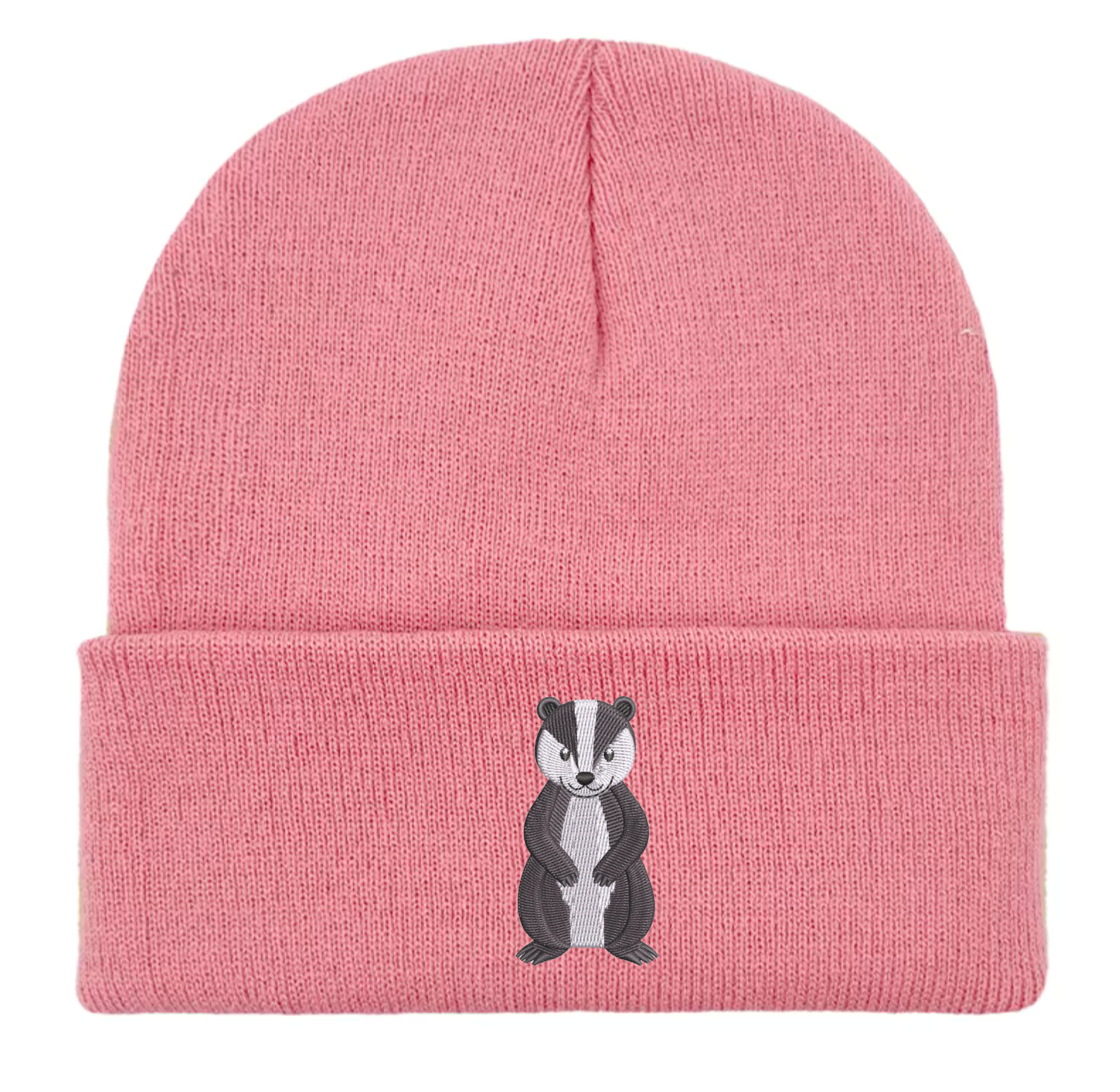 Badger Embroidered Beanie Hat
