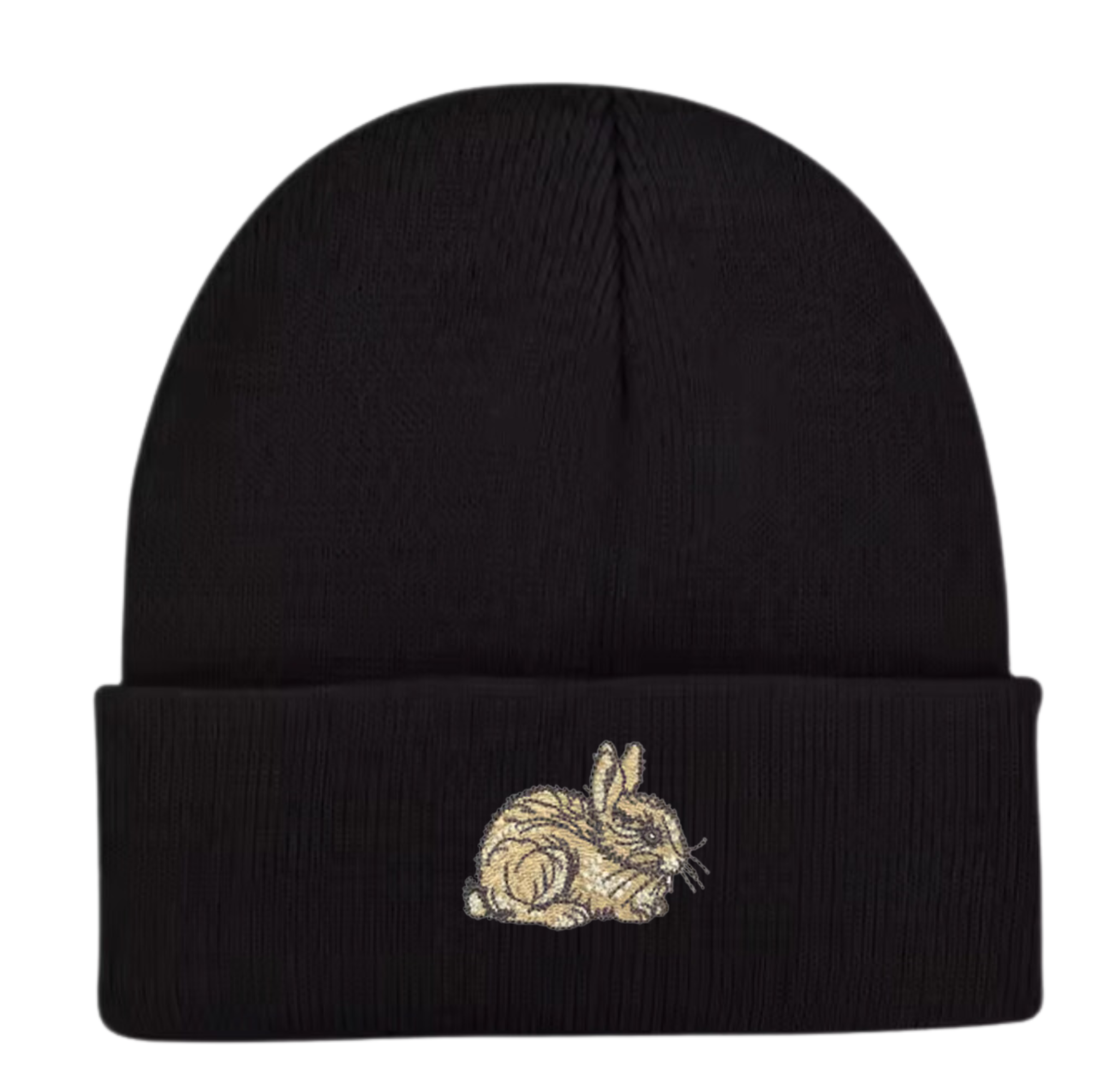 Rabbit Embroidered Beanie Hat