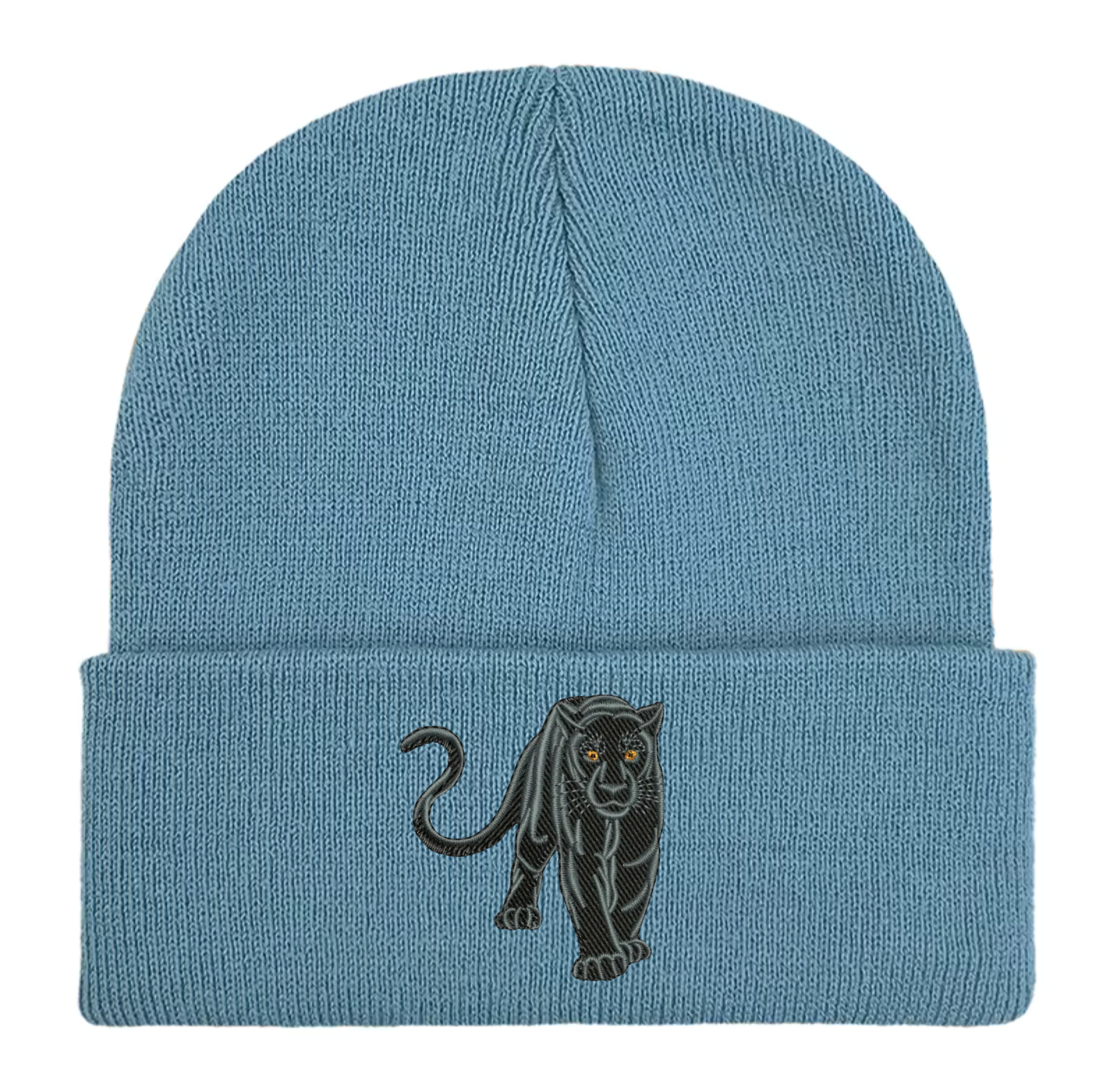 Black Panther Embroidered Beanie Hat