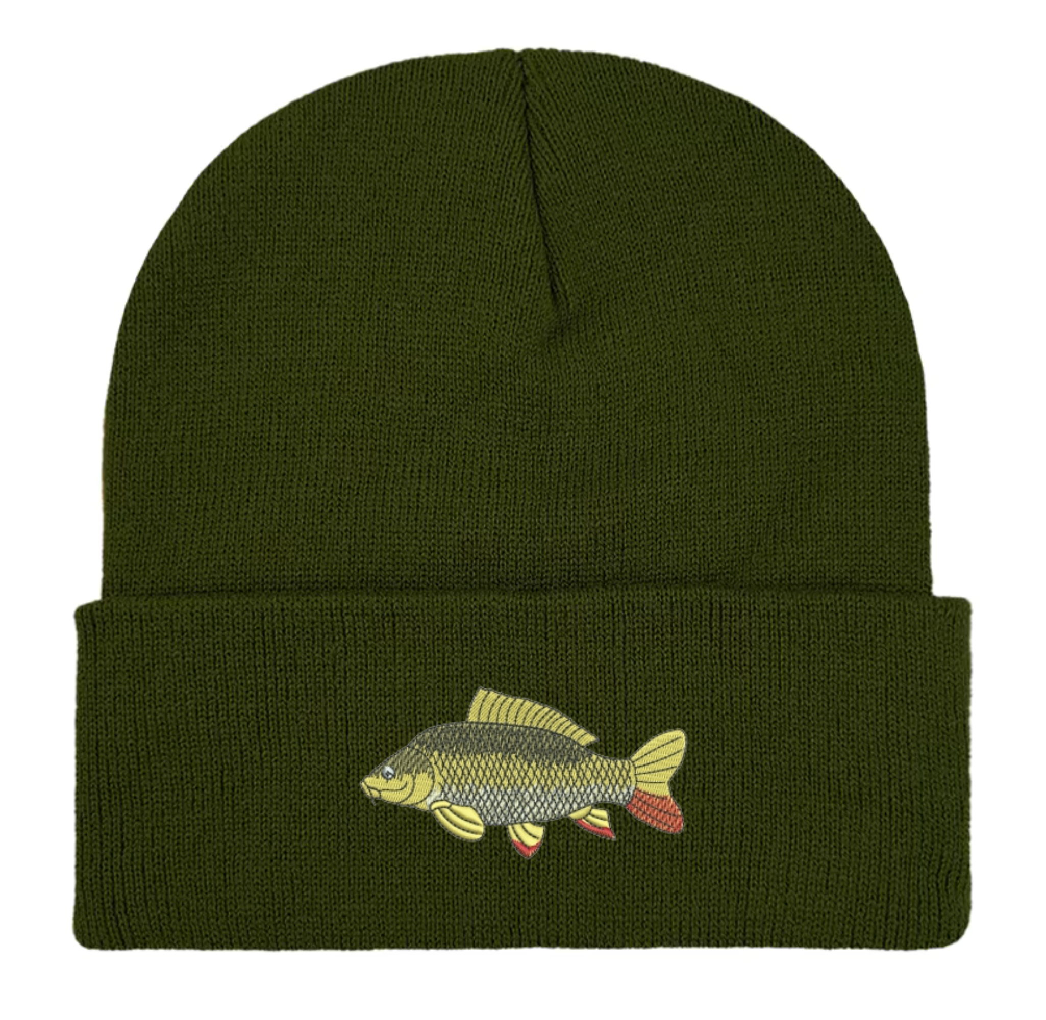 Carp Embroidered Beanie Hat