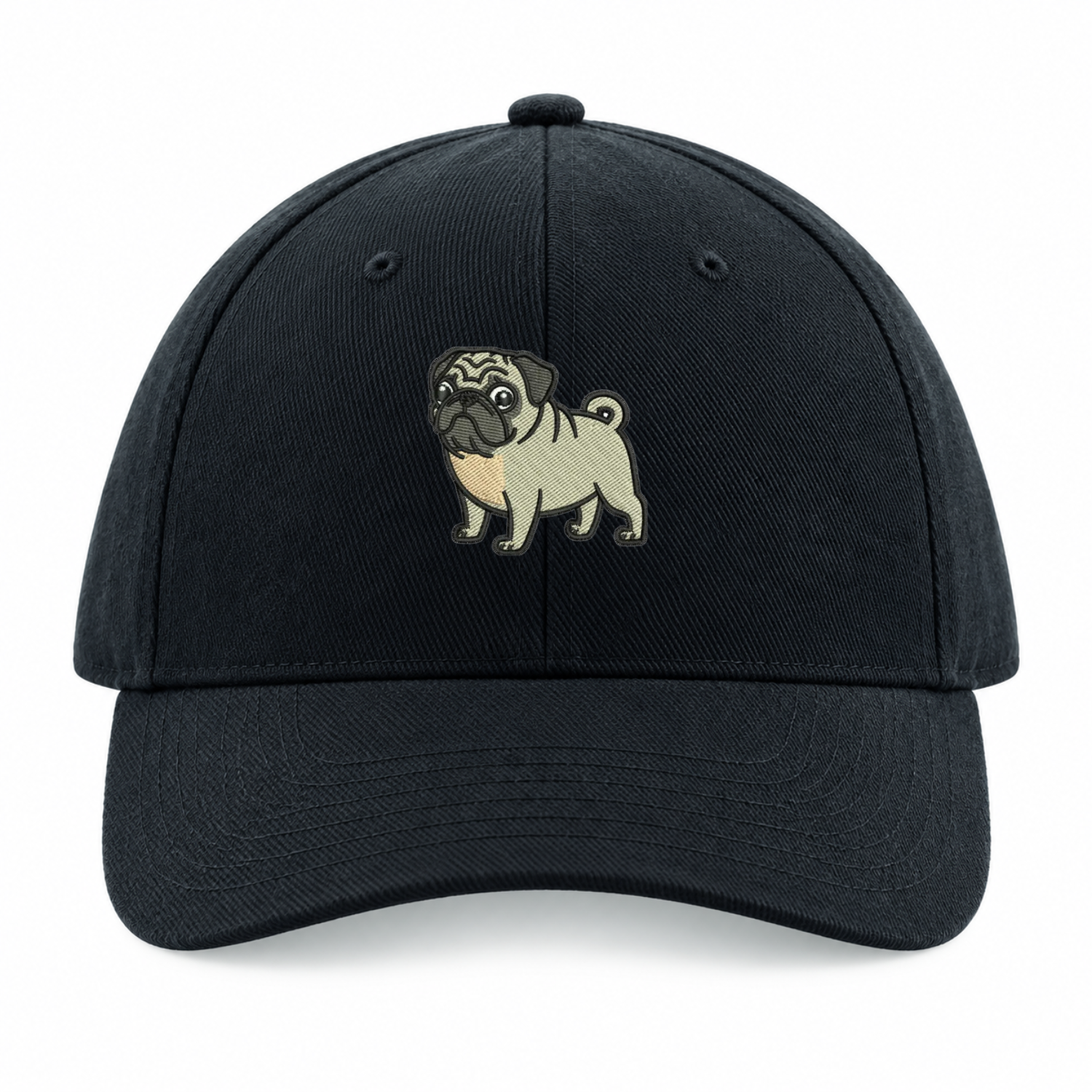 Pug Embroidered Baseball Cap