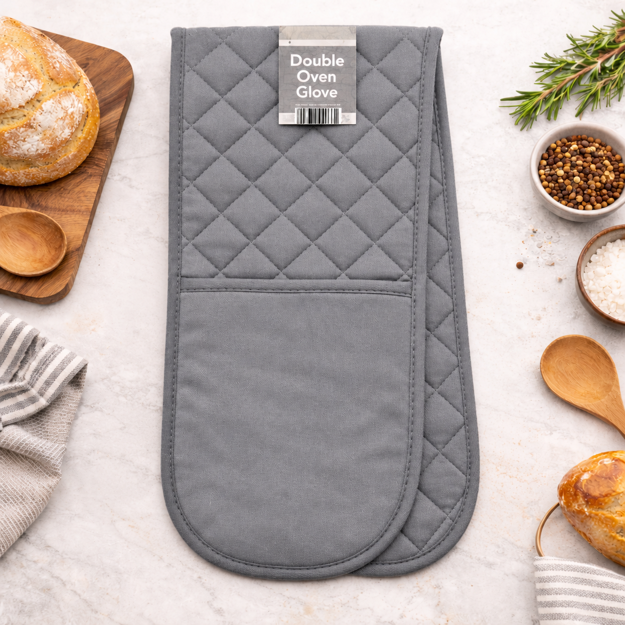 Personalised Embroidered Double Oven Glove