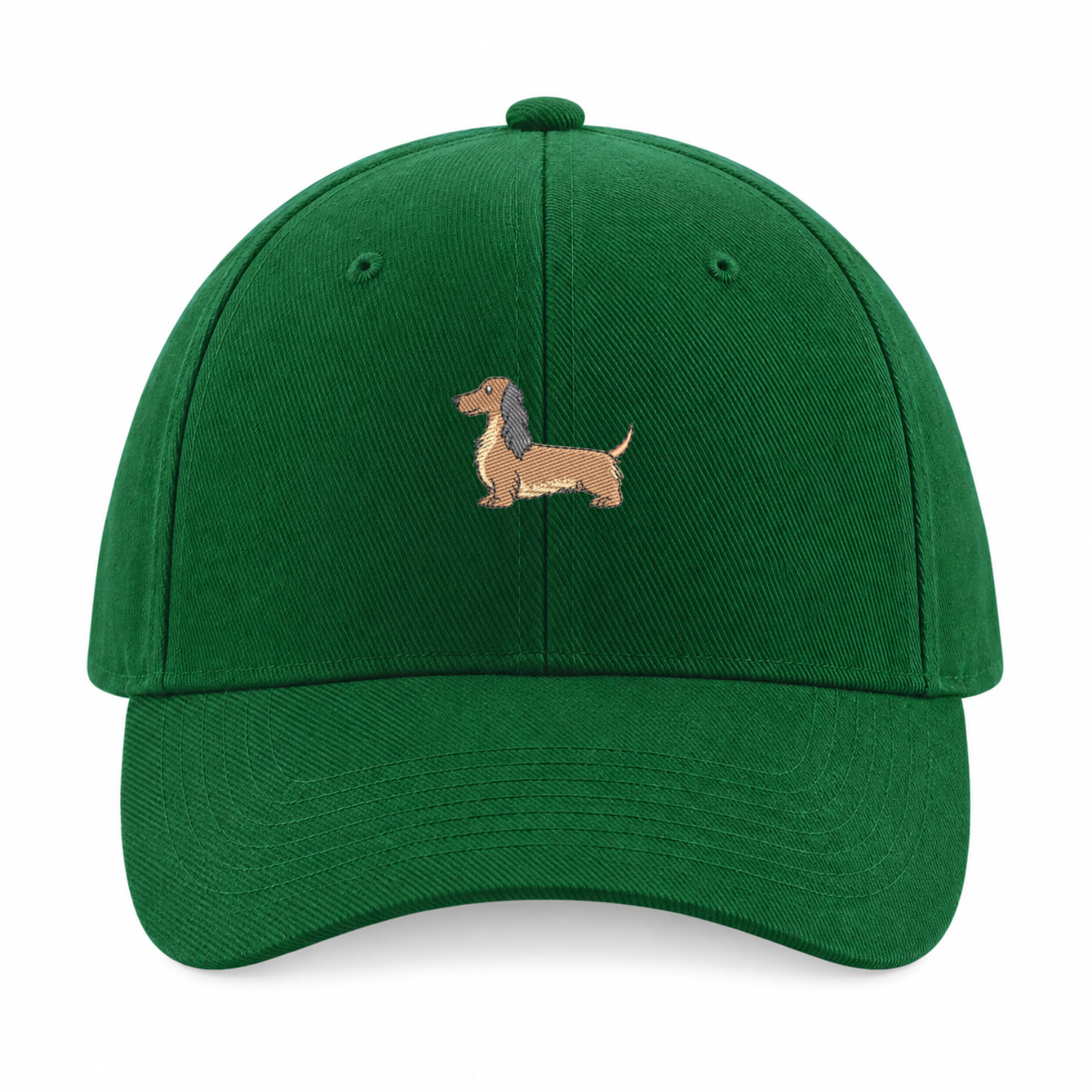 Long-Haired Dachshund Embroidered Baseball Cap