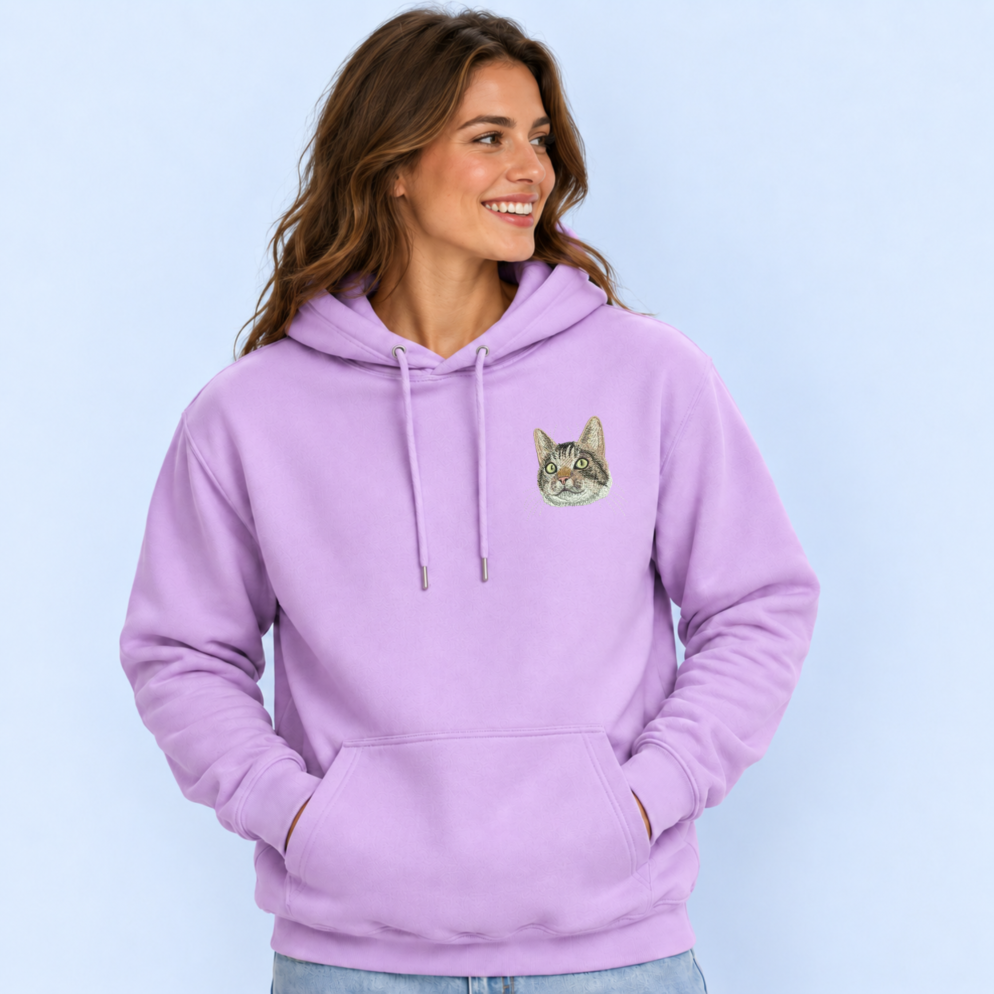 Custom Pet embroidered Hoodie, Add your pet embroidered clothing